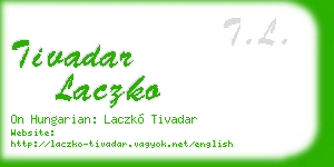 tivadar laczko business card